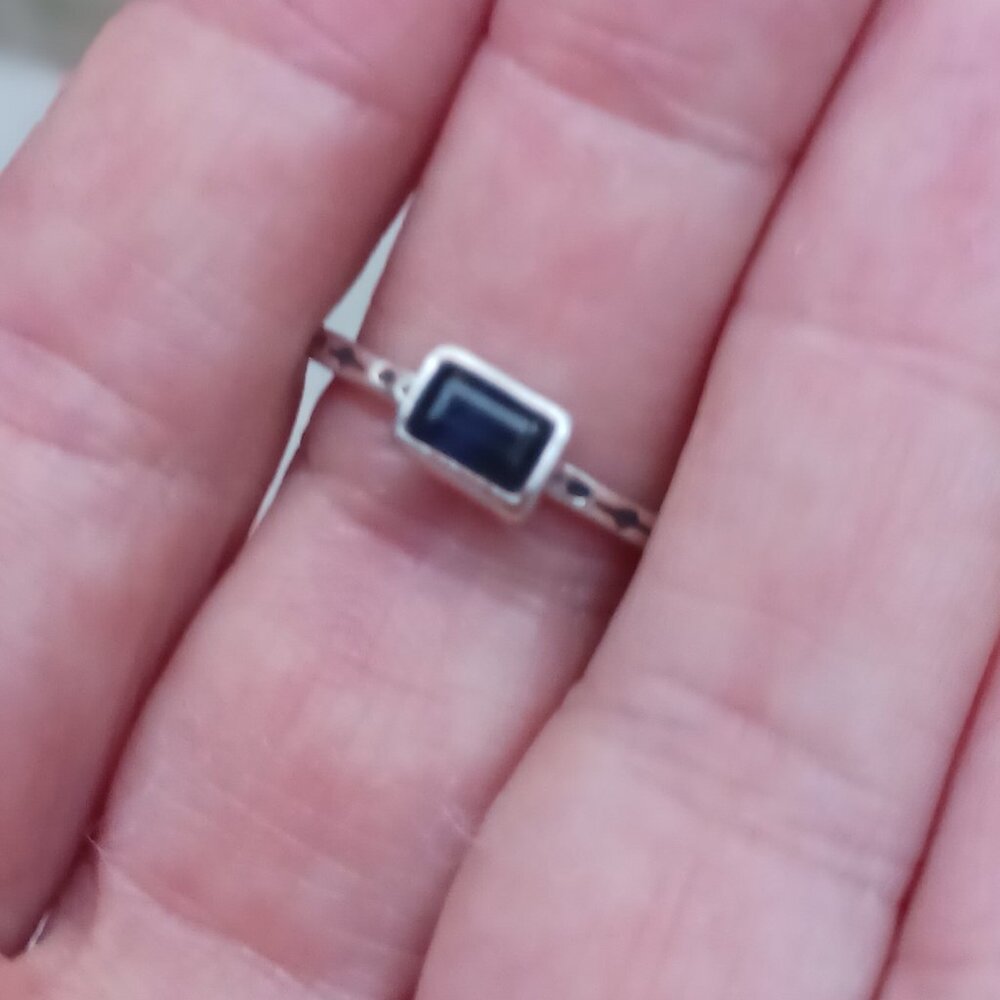 Vintage  Sundance Catalog Sterling Silver Iolite Ring - Picture 11 of 12